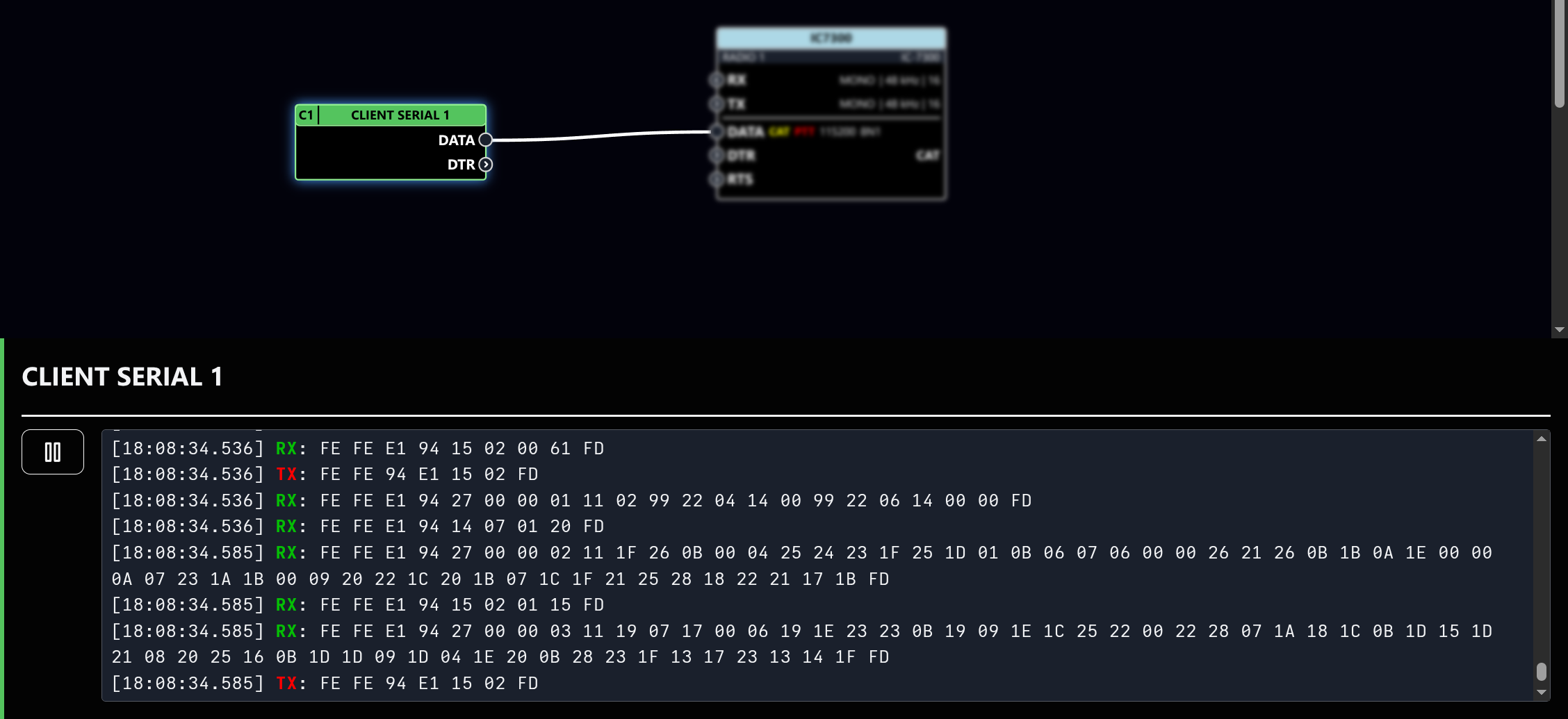 CLIENT SERIAL LOG